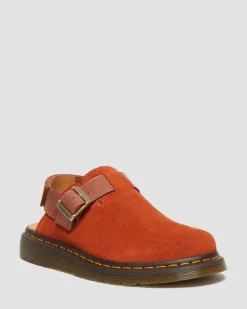 Dr. Martens Jorge II Suède & Leren Slingback Mules^MENS Suède|Casual Stijlen