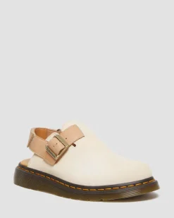 Dr. Martens Jorge II Suède & Leren Slingback Mules^MENS Suède|Casual Stijlen