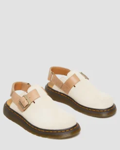 Dr. Martens Jorge II Suède & Leren Slingback Mules^MENS Suède|Casual Stijlen