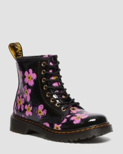 Dr. Martens Junior 1460 Floral Lak Laarzen^KIDS Sale Voor Kinderen|Meisjes Schoolschoenen