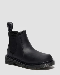 Dr. Martens Junior 2976 Leonore Imitatiebont Gevoerde Chelsea Boots^KIDS Laarzen|Meisjes