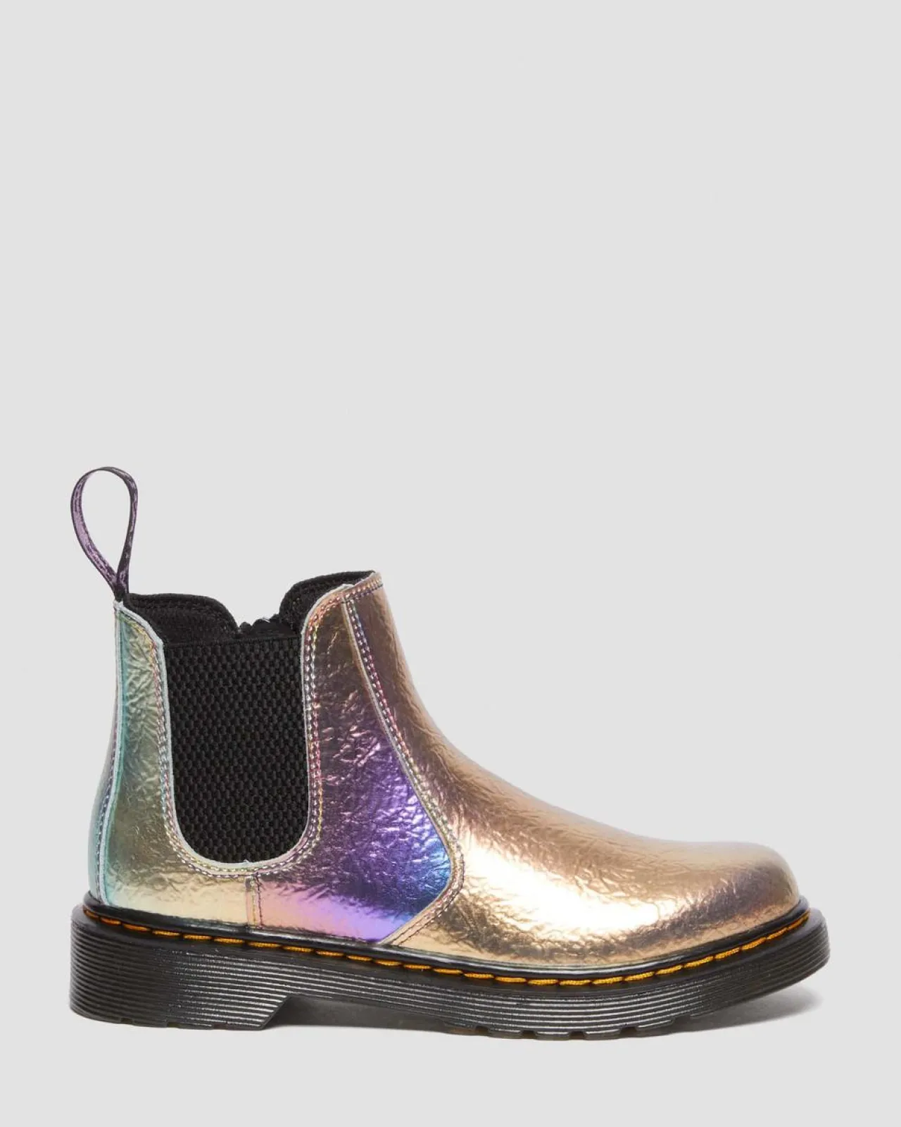 Dr. Martens Junior 2976 Regenboog Gekreukte Leren Chelsea Laarzen^UNISEX Sale Voor Kinderen|Laarzen
