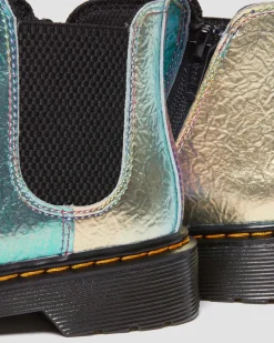 Dr. Martens Junior 2976 Regenboog Gekreukte Leren Chelsea Laarzen^UNISEX Sale Voor Kinderen|Laarzen