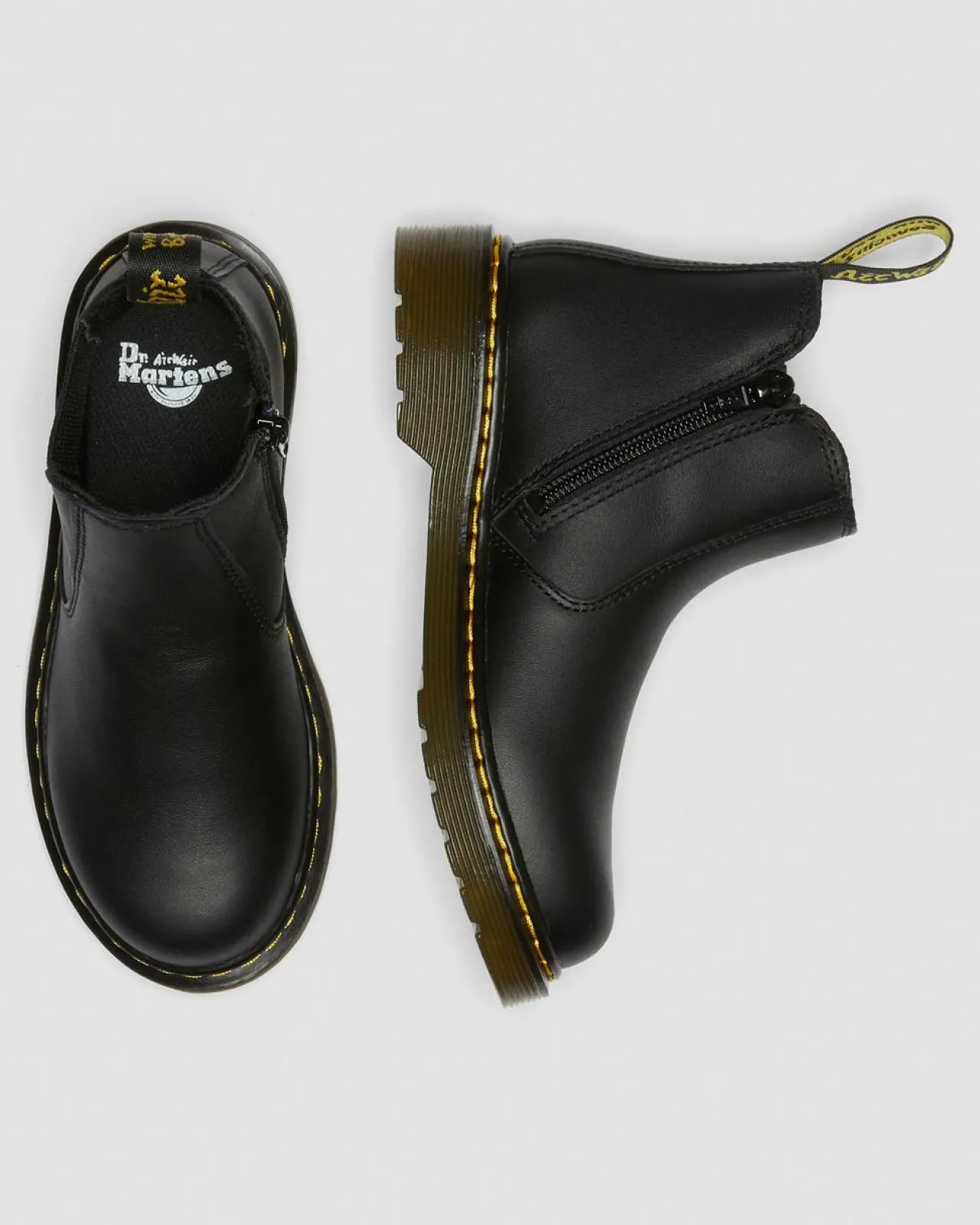 Dr. Martens Junior 2976 Softy T Leren Chelsea Boots^KIDS Meisjes Schoolschoenen|Jongens Schoolschoenen