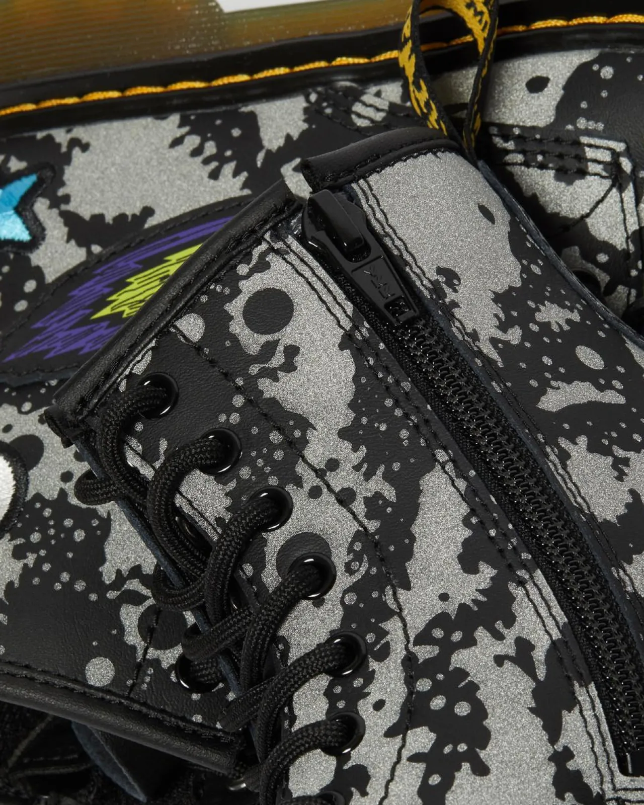 Dr. Martens Junior 1460 Space Hydro Leren Veterlaarzen^UNISEX Sale Voor Kinderen|Laarzen