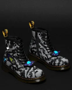 Dr. Martens Junior 1460 Space Hydro Leren Veterlaarzen^UNISEX Sale Voor Kinderen|Laarzen