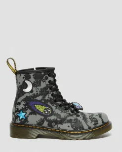 Dr. Martens Junior 1460 Space Hydro Leren Veterlaarzen^UNISEX Sale Voor Kinderen|Laarzen