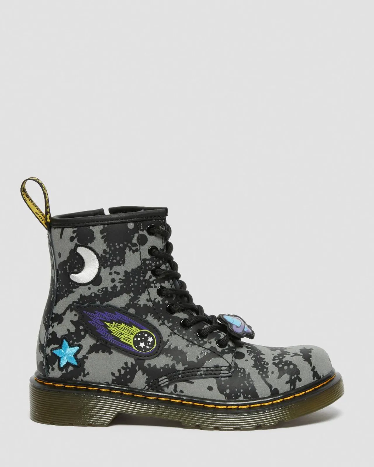 Dr. Martens Junior 1460 Space Hydro Leren Veterlaarzen^UNISEX Sale Voor Kinderen|Laarzen