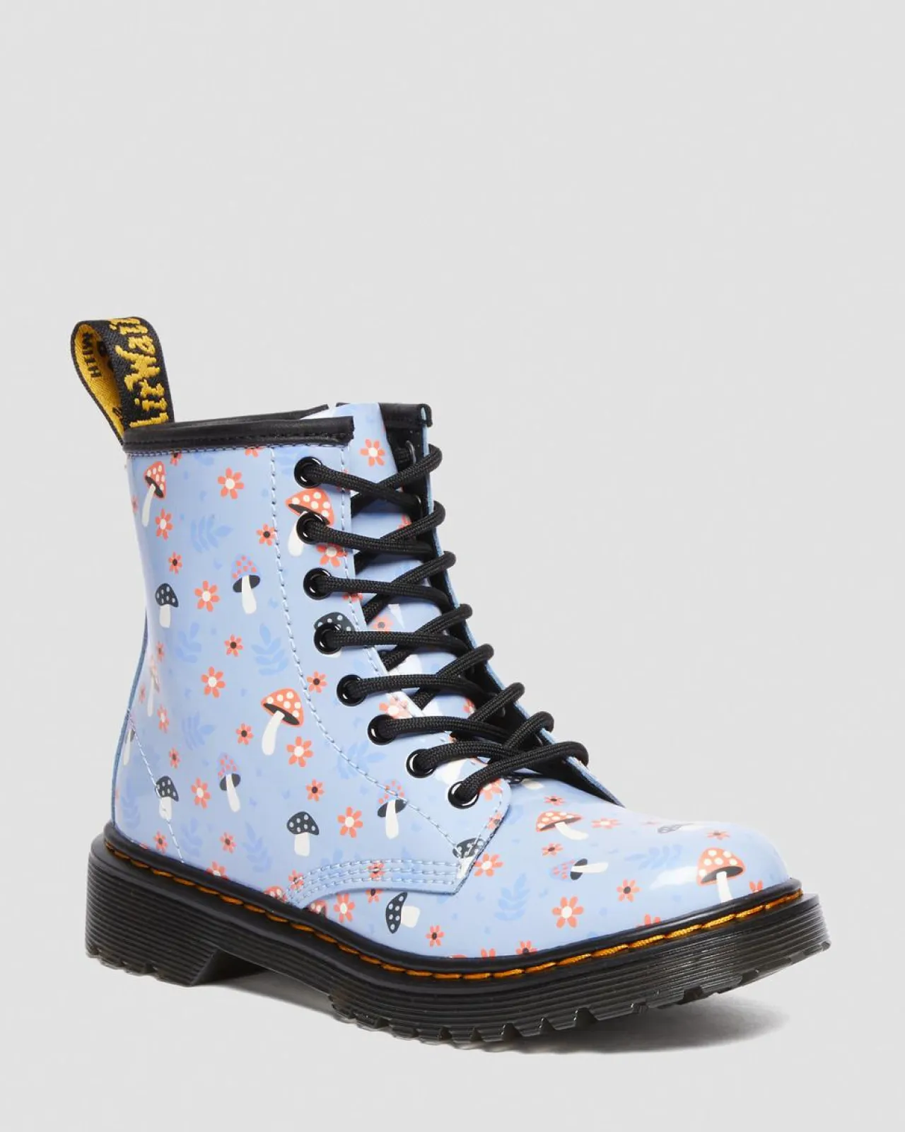 Dr. Martens Junior 1460 Woodland Lakleren Veterlaarzen^KIDS Sale Voor Kinderen
