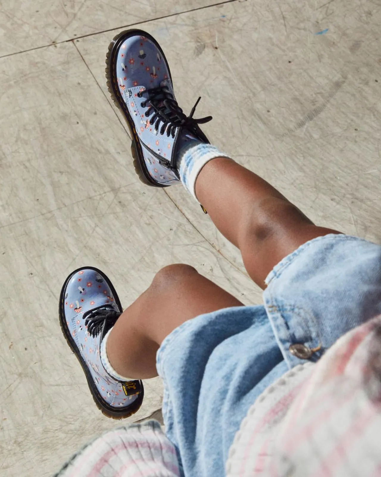 Dr. Martens Junior 1460 Woodland Lakleren Veterlaarzen^KIDS Sale Voor Kinderen
