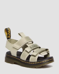 Dr. Martens Junior Callan Extra Tough Leren Sandalen^UNISEX Sale Voor Kinderen|Schoenen