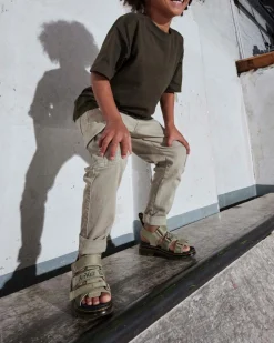 Dr. Martens Junior Callan Extra Tough Leren Sandalen^UNISEX Sale Voor Kinderen|Schoenen