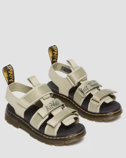 Dr. Martens Junior Callan Extra Tough Leren Sandalen^UNISEX Sale Voor Kinderen|Schoenen