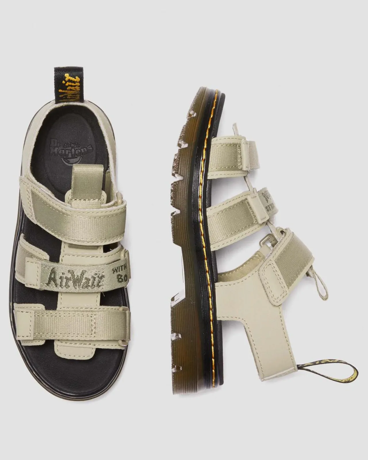 Dr. Martens Junior Callan Extra Tough Leren Sandalen^UNISEX Sale Voor Kinderen|Schoenen