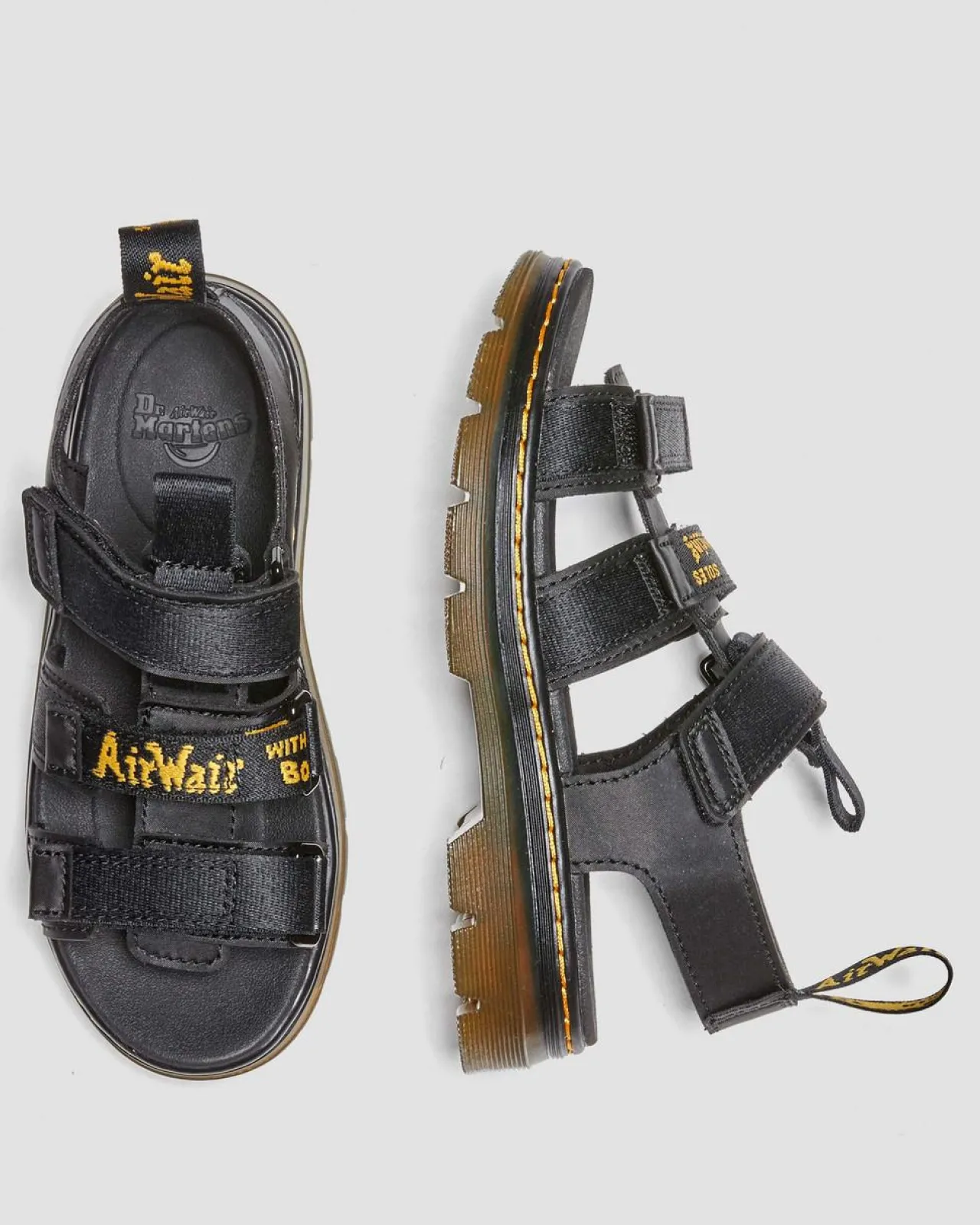 Dr. Martens Junior Callan Extra Tough Leren Sandalen^UNISEX Sale Voor Kinderen|Schoenen