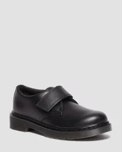 Dr. Martens Junior Kamron Leren Velcro Oxford Schoenen met Band^KIDS Meisjes Schoolschoenen|Jongens Schoolschoenen