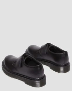 Dr. Martens Junior Kamron Leren Velcro Oxford Schoenen met Band^KIDS Meisjes Schoolschoenen|Jongens Schoolschoenen