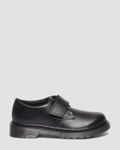 Dr. Martens Junior Kamron Leren Velcro Oxford Schoenen met Band^KIDS Meisjes Schoolschoenen|Jongens Schoolschoenen