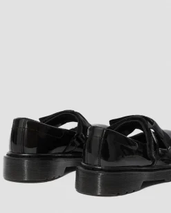 Dr. Martens Junior Maccy II Lakleren Mary Jane Schoenen^KIDS Meisjes Schoolschoenen|Schoenen