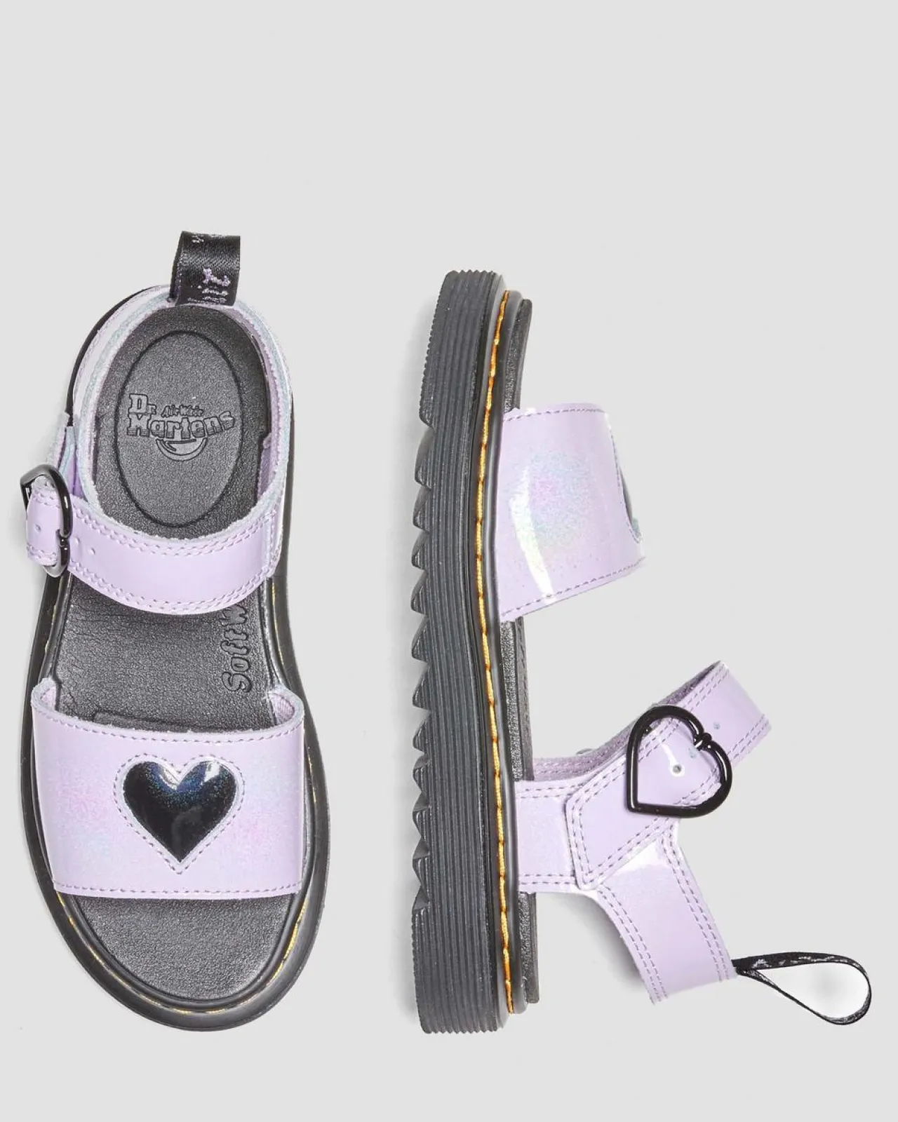 Dr. Martens Junior Marlowe Galaxy Shimmer Hart Sandalen^KIDS Sale Voor Kinderen|Maat 28 Tot 36 - Kind