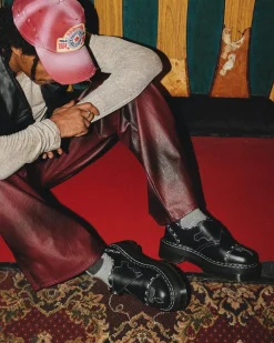 Dr. Martens Monk Strap Quad Contrasterende Stee Platform Schoenen^ Nieuw Binnen|Trending Stijlen