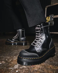 Dr. Martens Moreno Smooth Leather Platform Boots^GIFTS Enkellaarzen|Veterlaarzen
