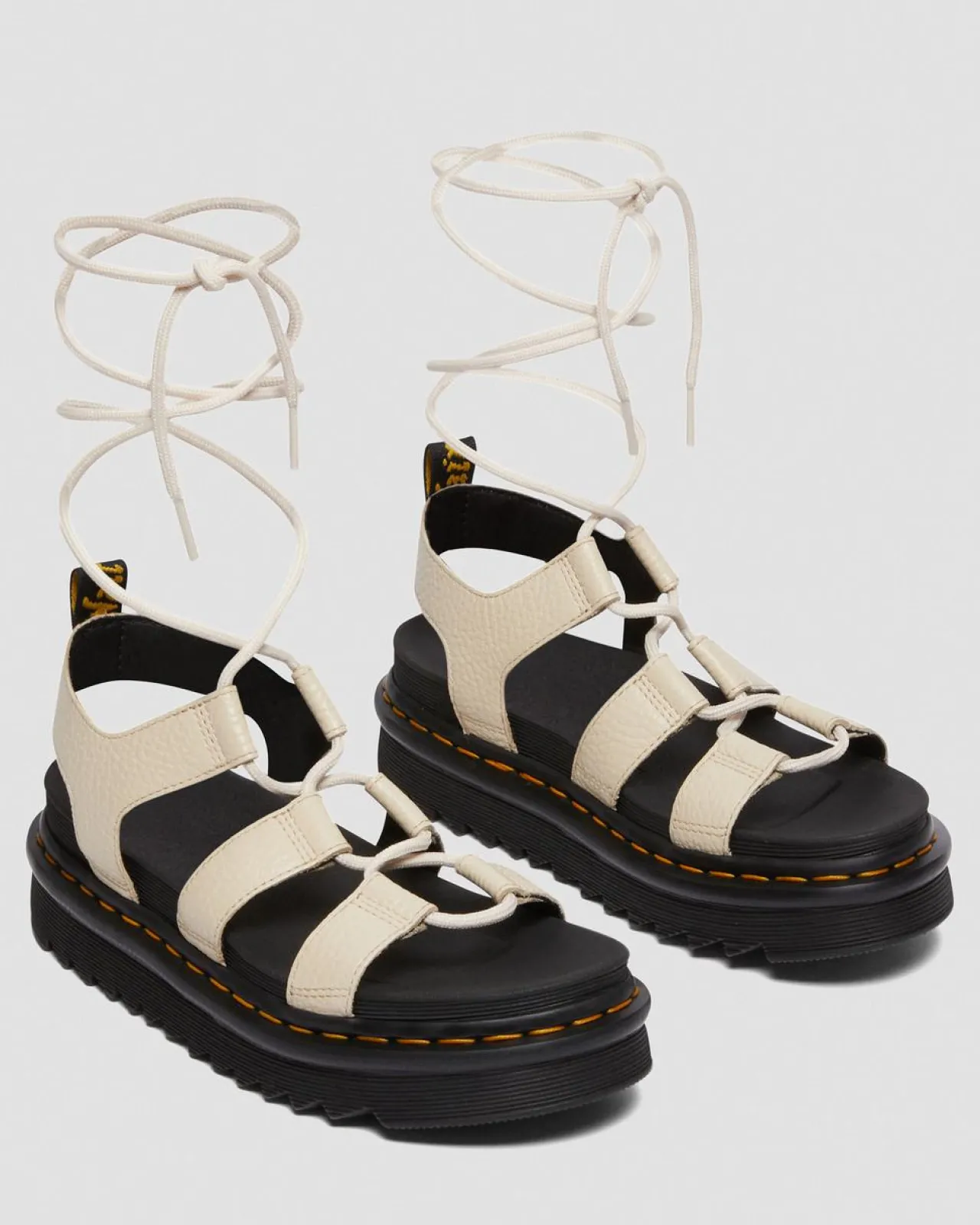 Dr. Martens Nartilla Gemalen Nappa Leren Gladiator Sandalen^UNISEX Lichte Sandalen|Platform Sandalen