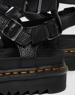 Dr. Martens Olson Leren Sandalen met Rits^WOMENS Lichte Sandalen|Gladiator Sandalen