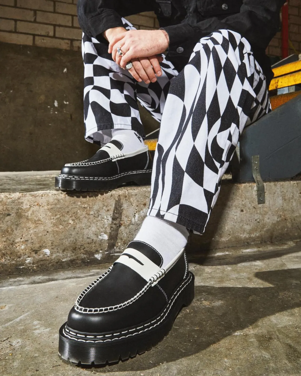 Dr. Martens Penton Bex Contrasterende Leren Loafers^MENS Loafers|Schoenen