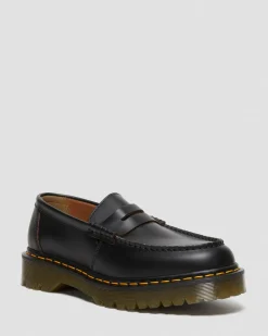 Dr. Martens Penton Bex Gele Steek Quilon Leren Loafers^UNISEX Made In England|Made In England Schoenen