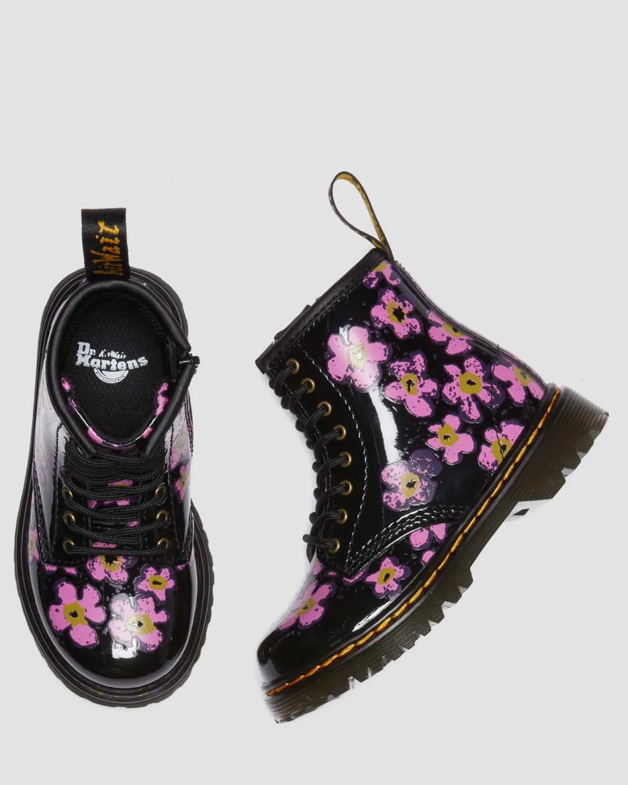 Dr. Martens Peuter 1460 Floral Lak Laarzen^KIDS Sale Voor Kinderen|Meisjes Schoolschoenen