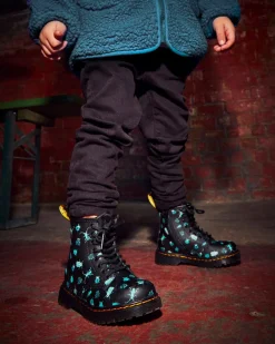 Dr. Martens Peuter 1460 Glow in the Dark Bugs Veterlaarzen^KIDS Sale Voor Kinderen|Laarzen