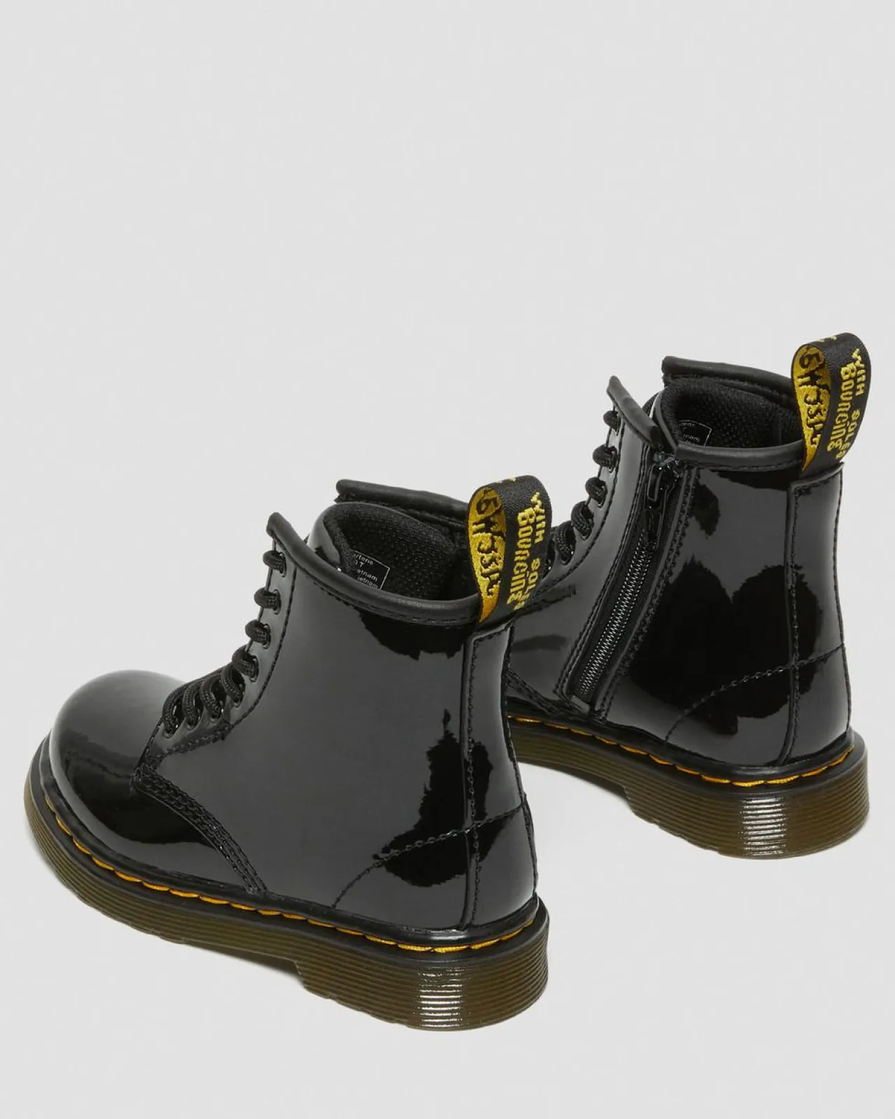 Dr. Martens Peuter 1460 Lakleren Veterlaarzen^KIDS Meisjes Schoolschoenen|Laarzen