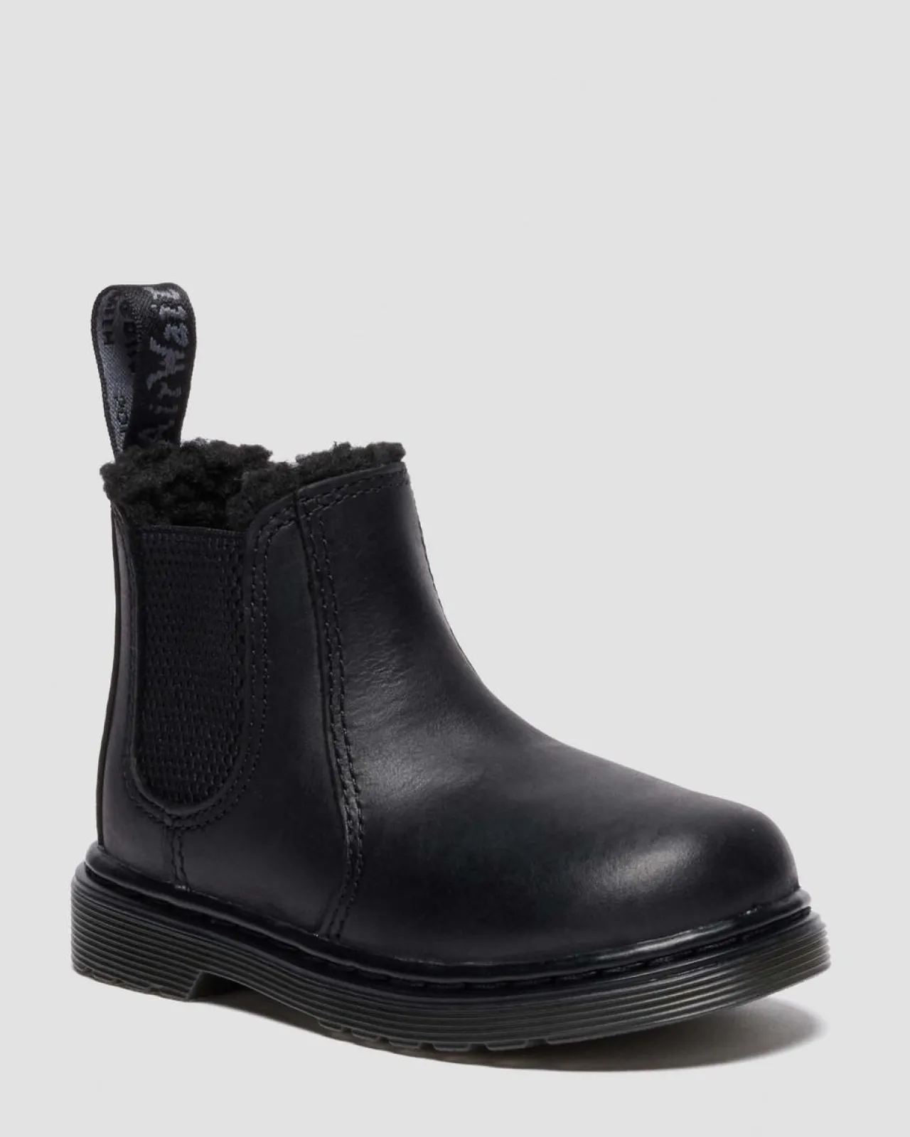 Dr. Martens Peuter 2976 Leonore Imitatiebont Gevoerde Chelsea Boots^KIDS Jongens|Laarzen