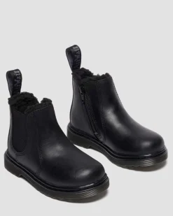 Dr. Martens Peuter 2976 Leonore Imitatiebont Gevoerde Chelsea Boots^KIDS Jongens|Laarzen