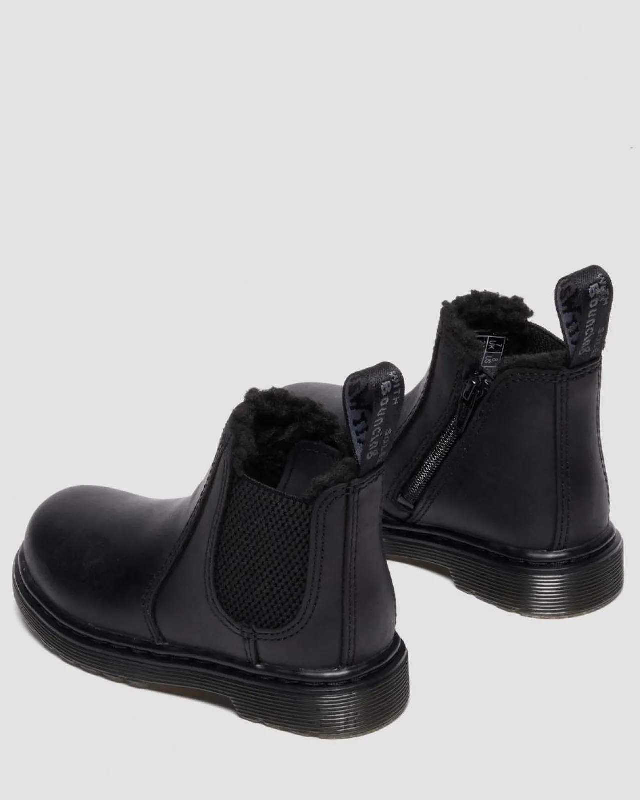 Dr. Martens Peuter 2976 Leonore Imitatiebont Gevoerde Chelsea Boots^KIDS Jongens|Laarzen