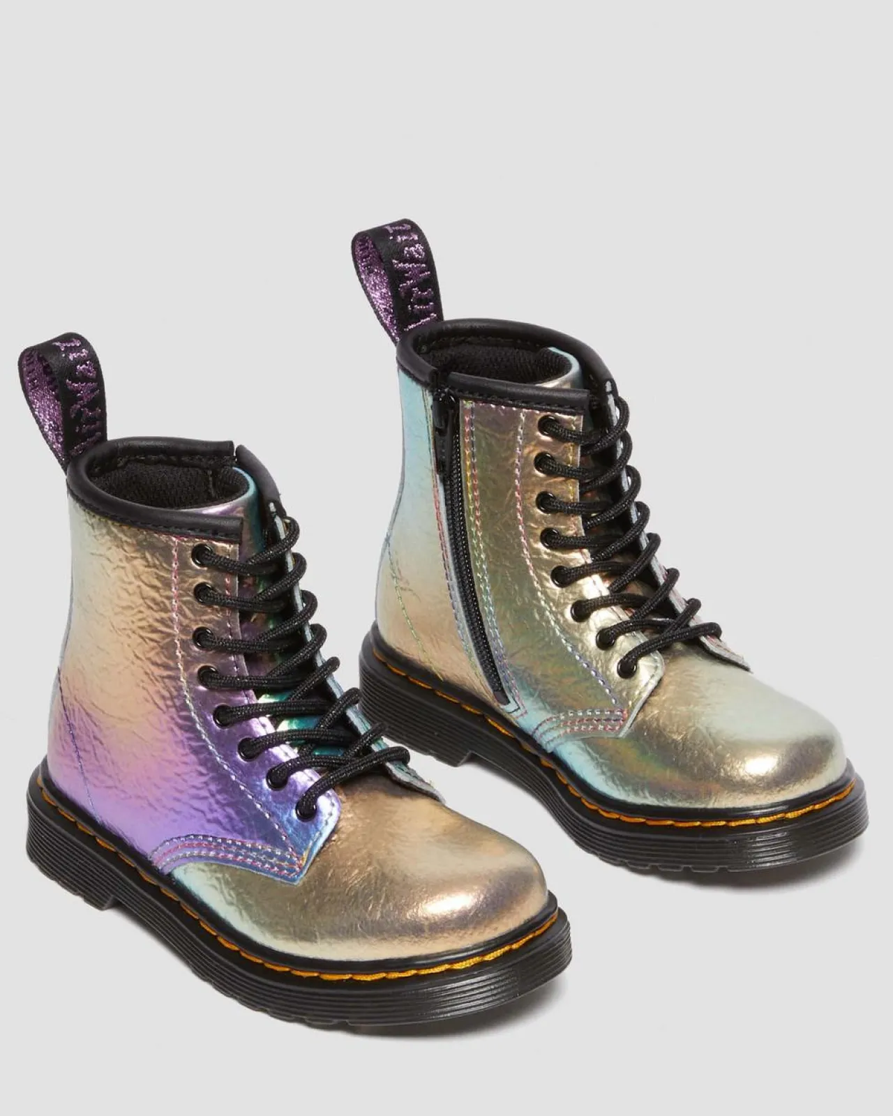 Dr. Martens Peuter 1460 Regenboog Leren Veterlaarzen^UNISEX Sale Voor Kinderen|Laarzen