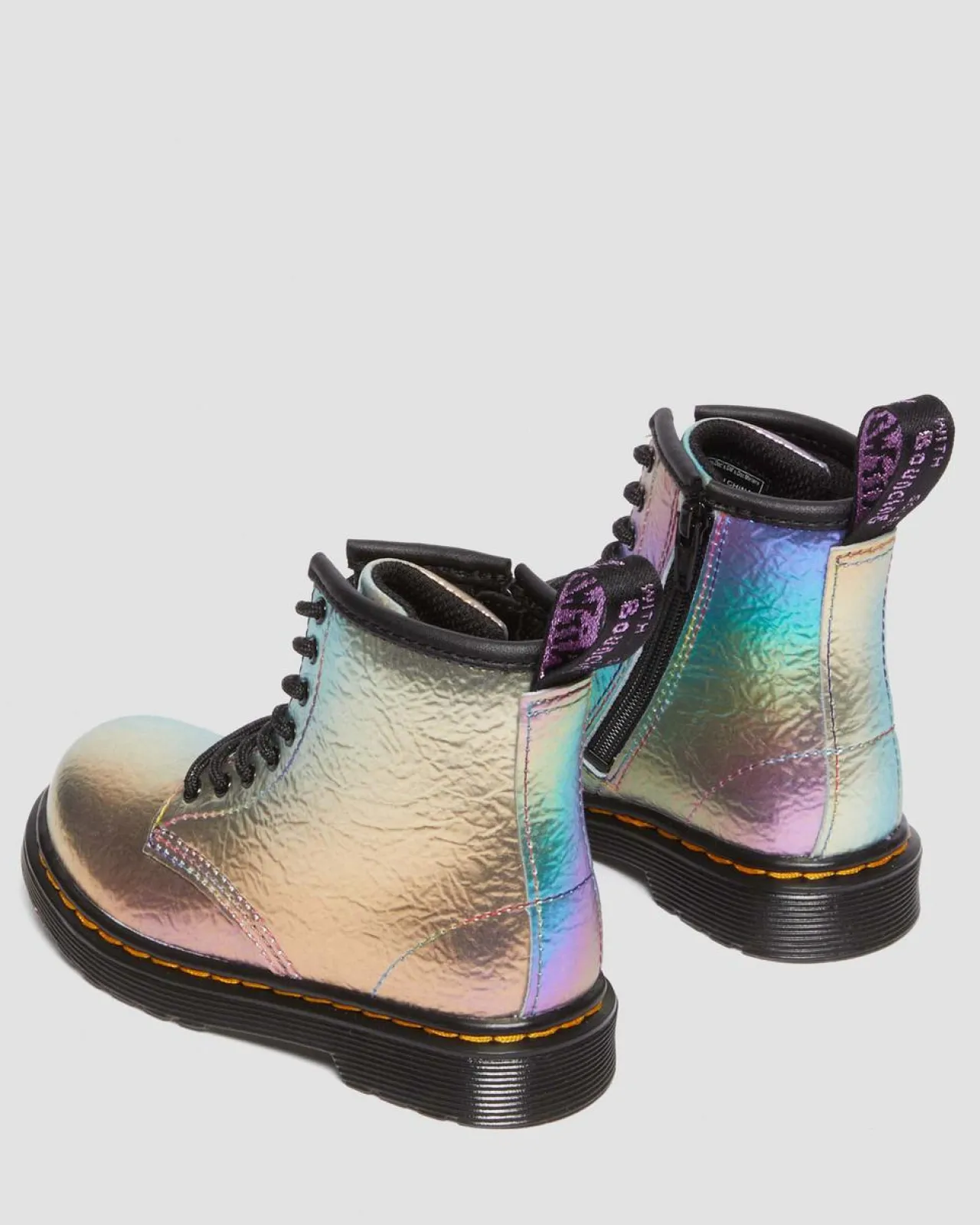 Dr. Martens Peuter 1460 Regenboog Leren Veterlaarzen^UNISEX Sale Voor Kinderen|Laarzen