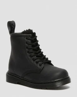 Dr. Martens Peuter 1460 Serena Imitatiebont Gevoerde Leren Laarzen^KIDS Jongens|Laarzen