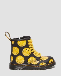 Dr. Martens Peuter 1460 SMILEY® Leren Laarzen^UNISEX Sale Voor Kinderen|Laarzen