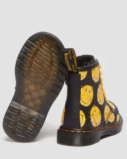 Dr. Martens Peuter 1460 SMILEY® Leren Laarzen^UNISEX Sale Voor Kinderen|Laarzen