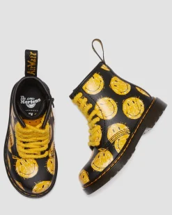 Dr. Martens Peuter 1460 SMILEY® Leren Laarzen^UNISEX Sale Voor Kinderen|Laarzen