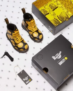 Dr. Martens Peuter 1460 SMILEY® Leren Laarzen^UNISEX Sale Voor Kinderen|Laarzen