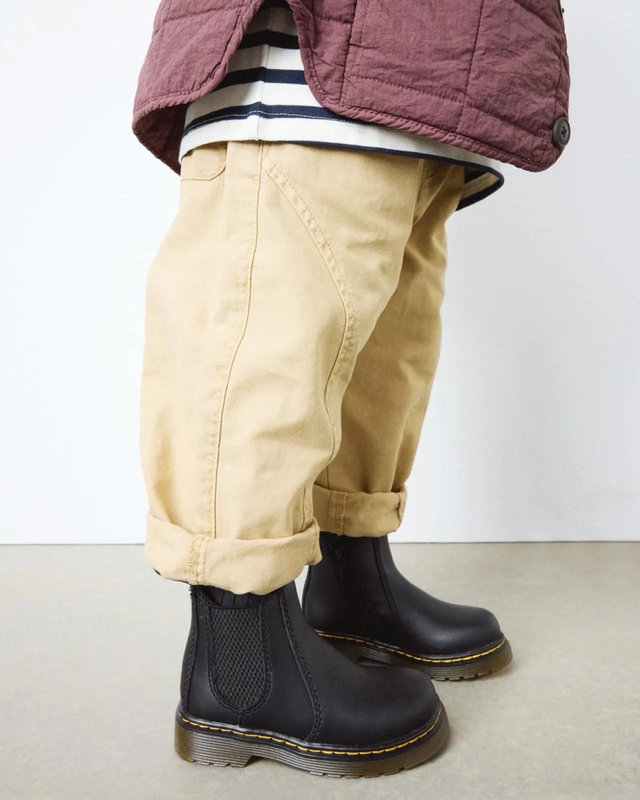 Dr. Martens Peuter 2976 Softy T Leren Chelsea Boots^KIDS Meisjes Schoolschoenen|Jongens Schoolschoenen