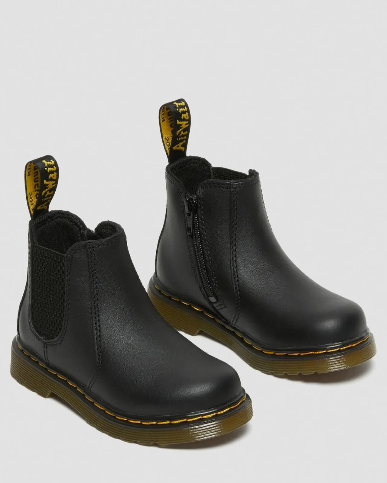 Dr. Martens Peuter 2976 Softy T Leren Chelsea Boots^KIDS Meisjes Schoolschoenen|Jongens Schoolschoenen