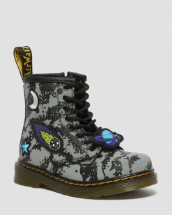 Dr. Martens Peuter 1460 Space Hydro Leren Veterlaarzen^UNISEX Sale Voor Kinderen|Laarzen