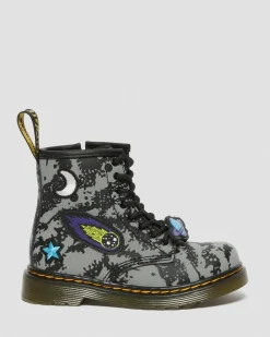 Dr. Martens Peuter 1460 Space Hydro Leren Veterlaarzen^UNISEX Sale Voor Kinderen|Laarzen