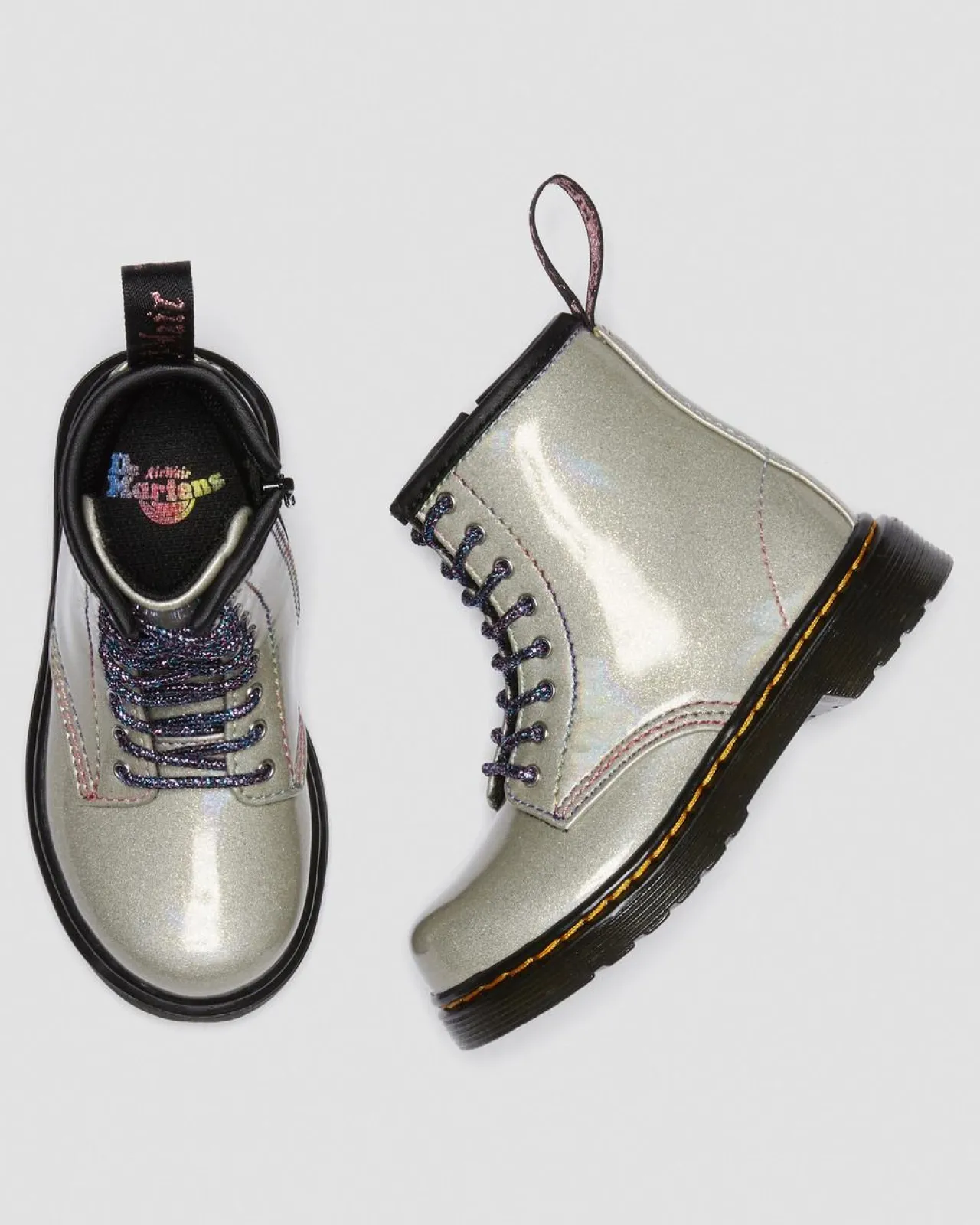 Dr. Martens Peuter 1460 Sparkle Rays Veterlaarzen^UNISEX Sale Voor Kinderen|Laarzen
