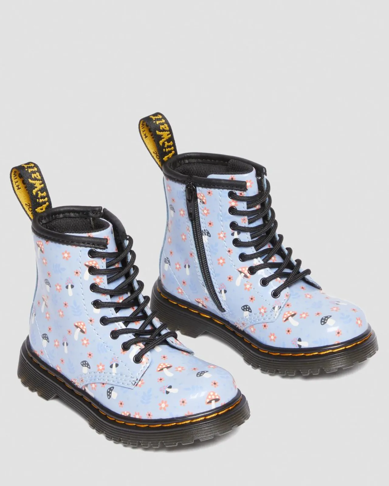 Dr. Martens Peuter 1460 Woodland Lakleren Veterlaarzen^KIDS Sale Voor Kinderen