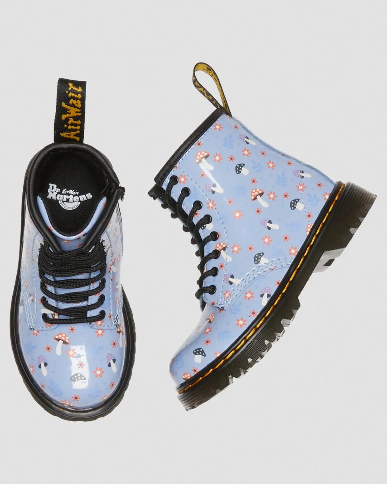 Dr. Martens Peuter 1460 Woodland Lakleren Veterlaarzen^KIDS Sale Voor Kinderen